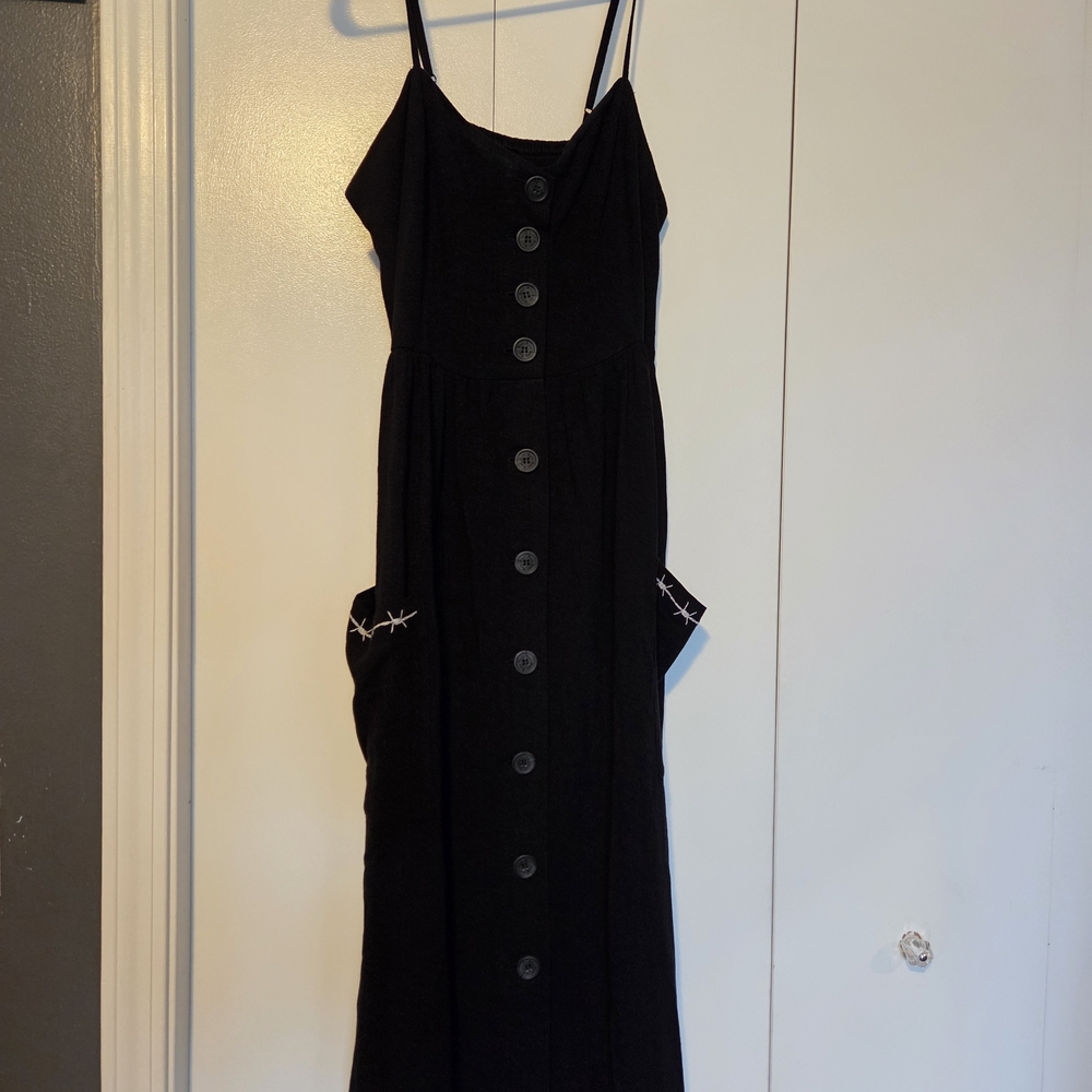 Ebony Button Down Midi Dress - Picture 8 of 13